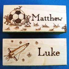 Football & Rocket Personalised Pencil Holders