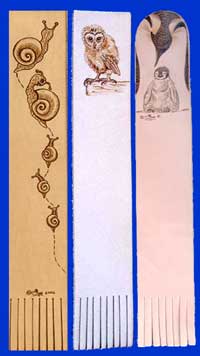 Snail, Barn Owl & Emperor Penguin Bookmarks