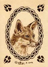 Fox Leather ACEO Artwork