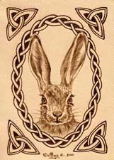 Hare Leather ACEO Artwork