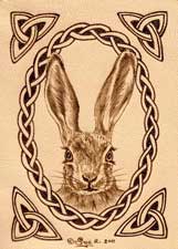 Hare Leather ACEO Artwork