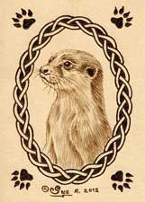 Otter Leather ACEO Artwork