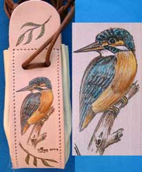 Kingfisher Drawstring Purse