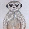 Meerkat Drawstring Purse