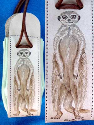 Meerkat Drawstring Purse