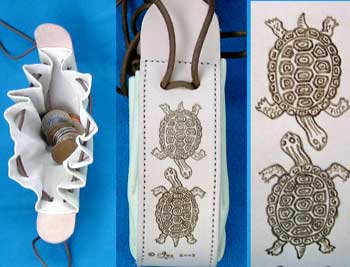 Turtles Drawstring Purse