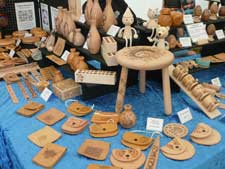Susan's Pyrography Display at the Lincolnshire Firewood Fair and Auction