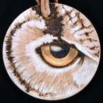 Eagle Owl Eye Pendant