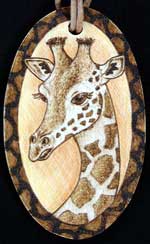 Giraffe Oval Pendant