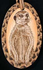 Meerkat Oval Pendant