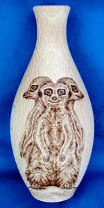 Meerkat Group Vase