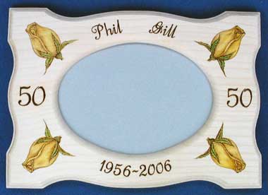 Golden Wedding Anniversary Frame