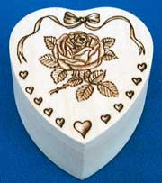Single Rose & Hearts Box