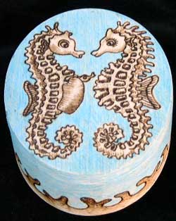 Seahorses Wooden Box
